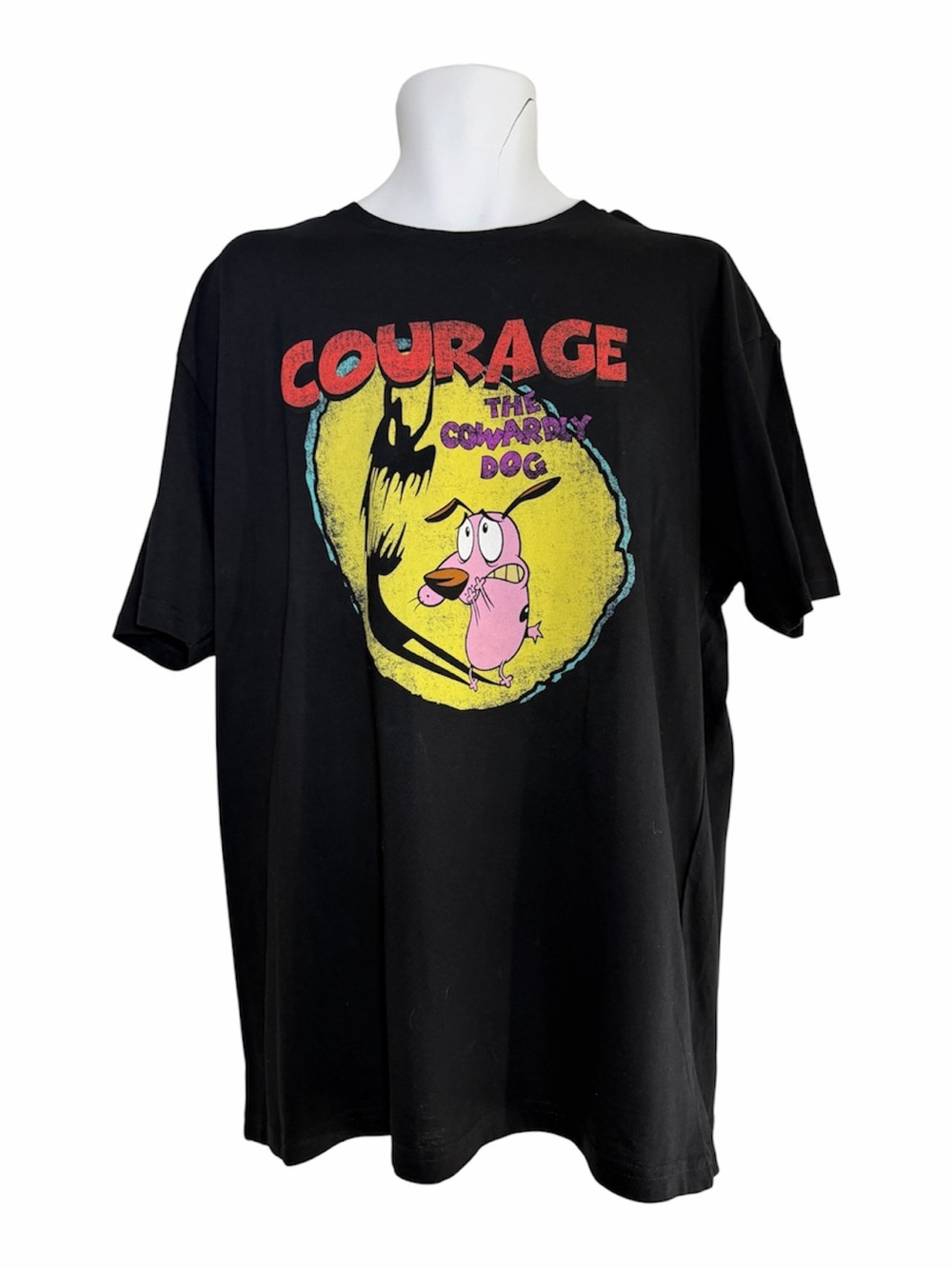 Vintage Y2K Cartoon Network Courage The Cowardly Dog Graphic T-Shirt XL